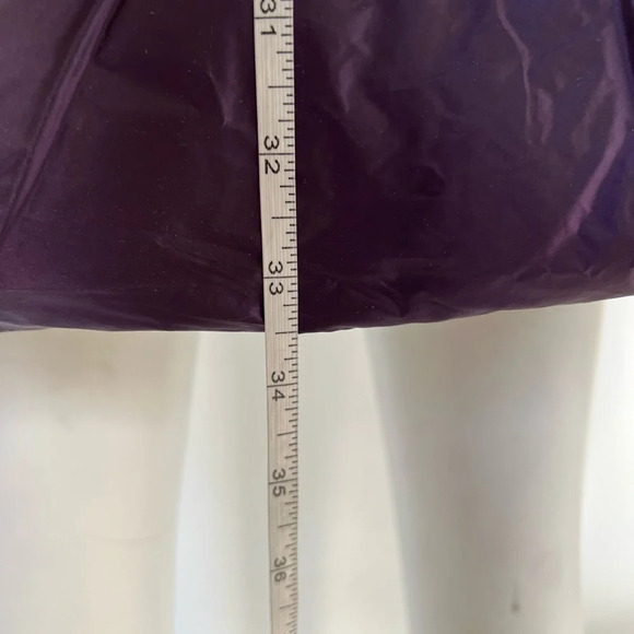 Zara water repellent down filled purple quilted coat with hood Size XL NWT - Picture 9 of 16